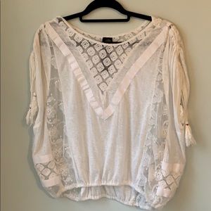 Free People white flowy top